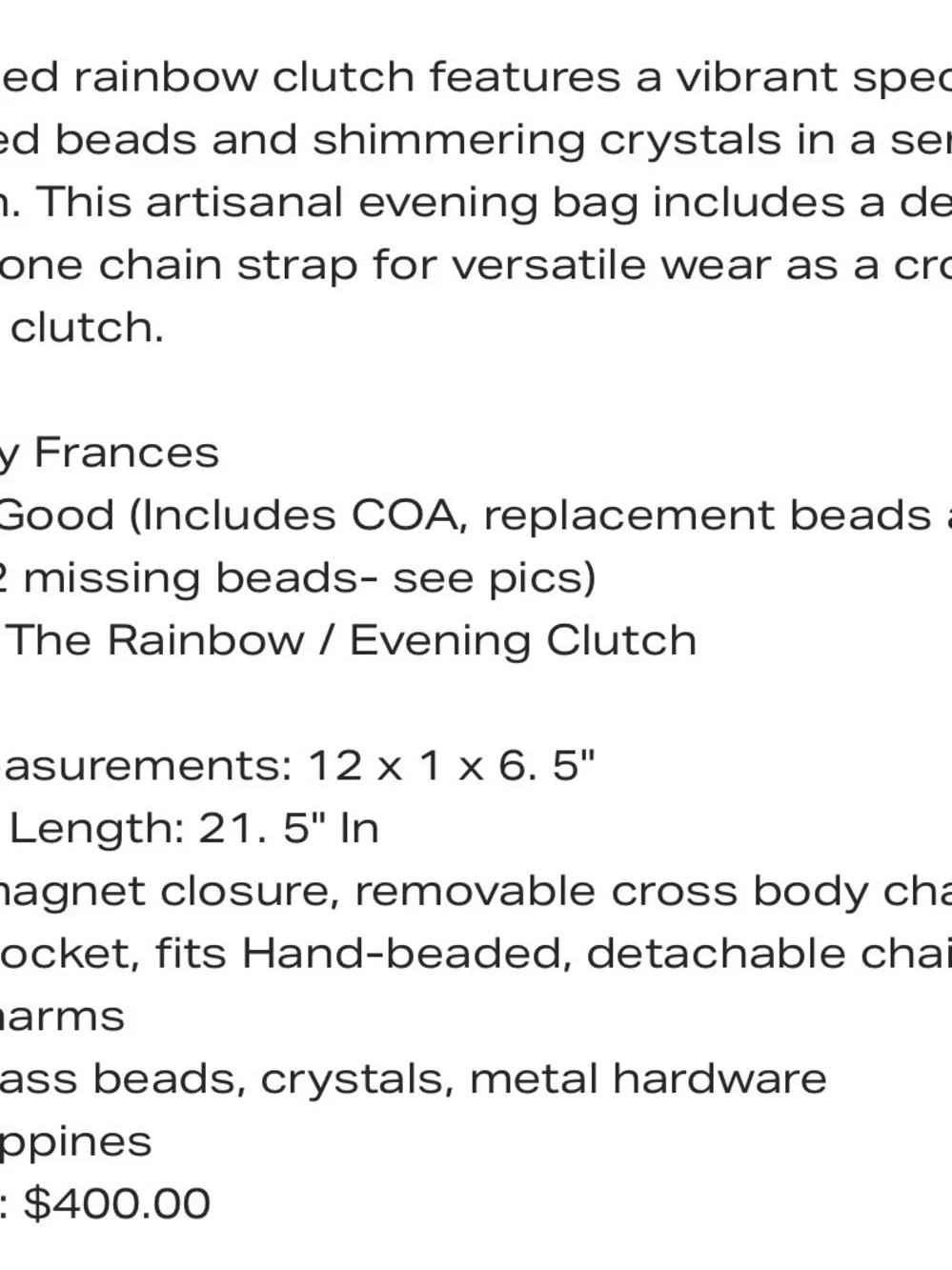 Mary Frances Rainbow Beaded Half-Moon Crossbody Bag - Multicolor